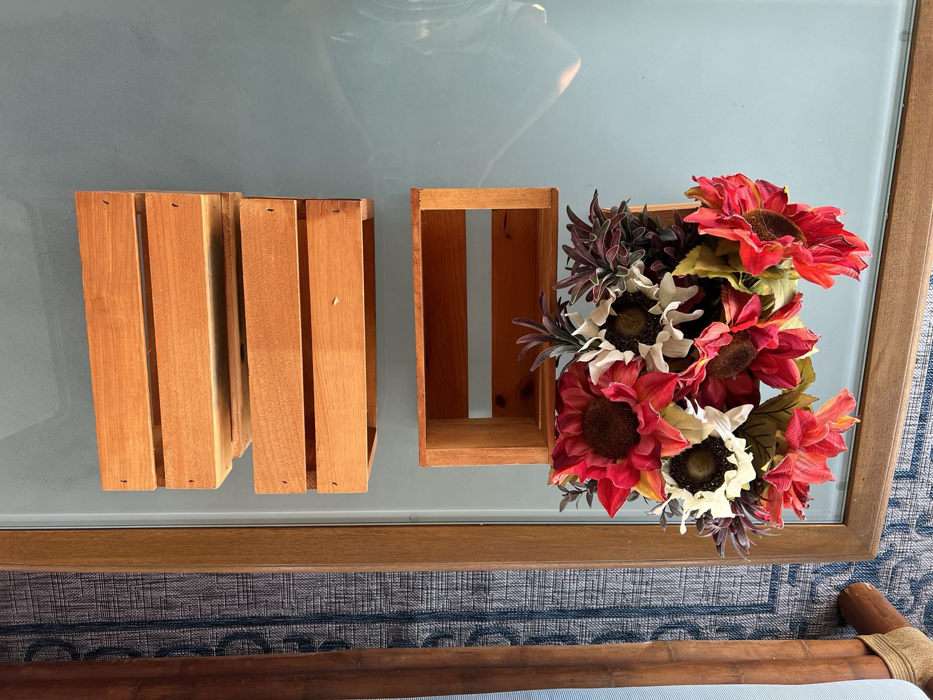 Wooden Mini Crates - One Flower Arrangement 