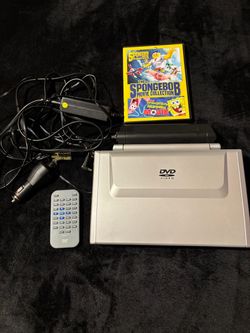 Portable DVD Player with Remote and Power Cords