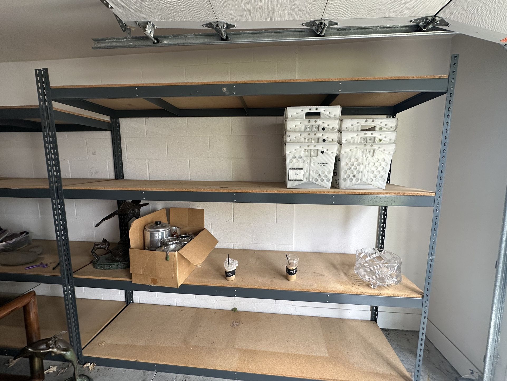 2 Heavy Duty Garage Shelving Units