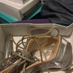 High Heels With Rhinestones 