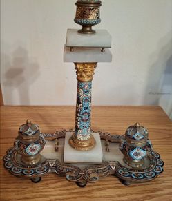 19th Century French Inkwell Set