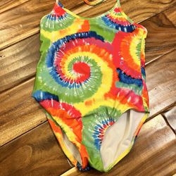 Girl’s tie dye swimsuit. Fits like a size 6