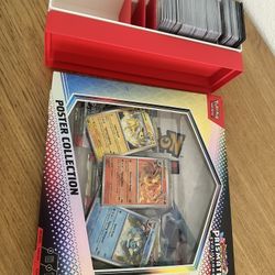 Prismatic Poster Collection + Custom Card Case + Pokemon TCG Cards