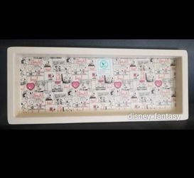 Peanuts Gang Snoopy Charlie Brown Bamboo Fibre Tray Plate Comic Strip Heart Love
