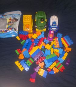 Mega Bloks First Builders Blocks & Cars – Large Lot – $50