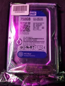 WD BLUE DESKTOP HARD DRIVE SATA 750 GB (BRAN NEW)