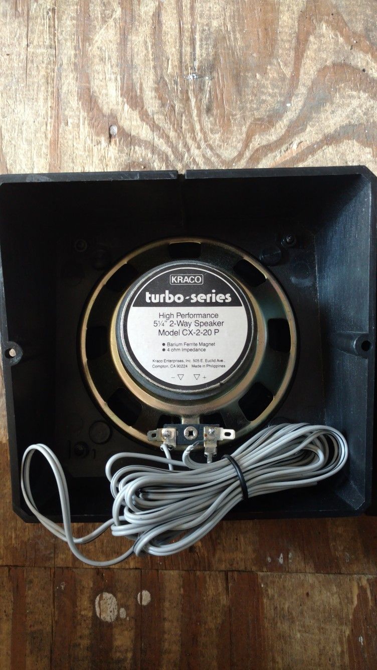 New Kraco Turbo Series 5 1/4" 2-way speakers Model CX-2-20P