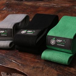 Hip Booty Bands Fabric Resistance Bands for Yoga Home Workout (Set of 3)