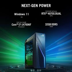 Gaming PC Setup With Table And Chair