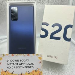 SAMSUNG GALAXY S20 FE 5G 128GB UNLOCKED.  FREE SMARTWACH/ HEADPHONES. PAY $1 TODAY  REST IN  PAYMENTS.  NO  CREDIT NEEDED  FINANCING     