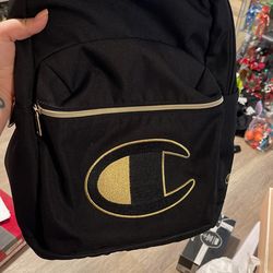 Black And Gold Champion Backpack
