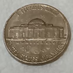 This One Is A Very Great Piece Perfect For Your Collection Only For Collectors Collectable It's A Jefferson Nickel With A Lorge (D) On The Reverse Sid