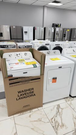 MAYTAG TOP LOAD WASHER AND DRYER