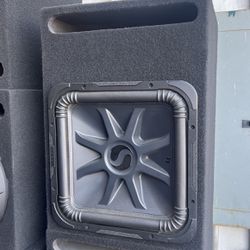 15 Inch L7 Kicker Solo Baric In A 15 Inch Ported Box, Loud Bass For Your Car