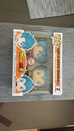 Special edition goku and vegeta baseball funko pop