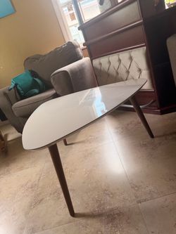 White coffee table
