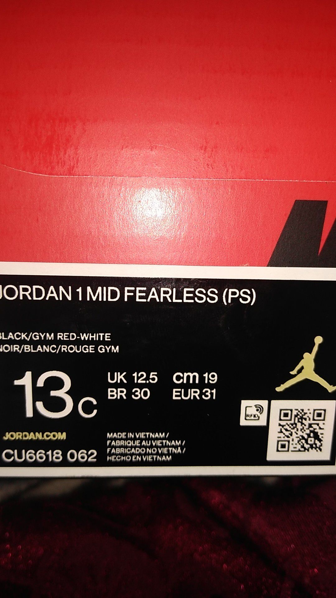 Jordan 1 MiD Fearless kid shoes
