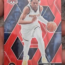 2024-25 Panini Mosaic - Peyton Watson - Seismic Red Prizm /299 - Denver