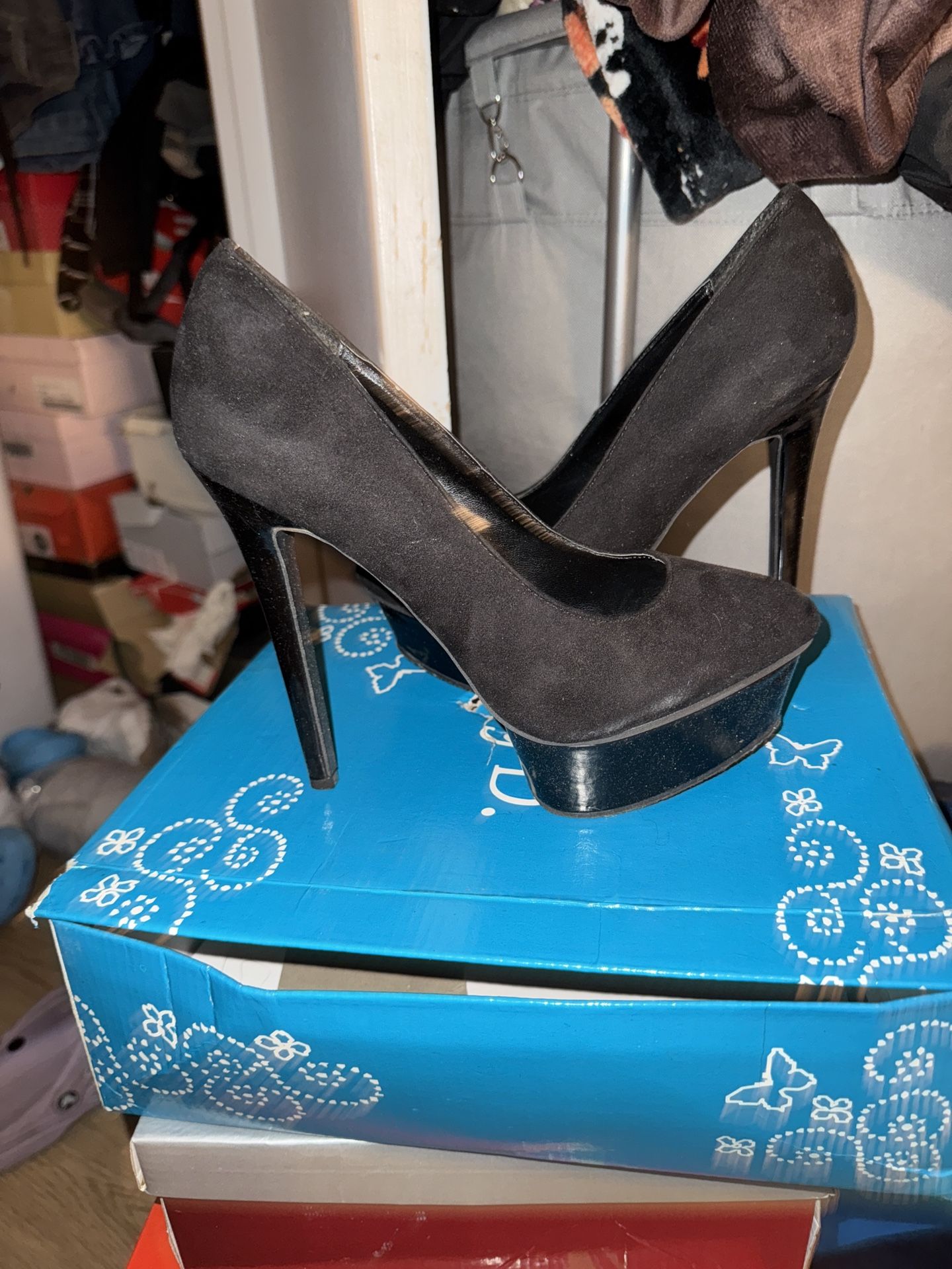 Black 4 Inch Heel