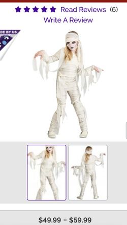 Girls Under Wraps Mummy Costume, Size Small! 