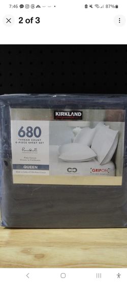 Kirkland Signature 680 Thread Count Queen Size Sheet Set