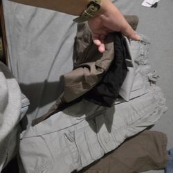 3)-Hollister Cargo Pants (X-SMALL) $40