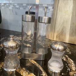 Kitchen Essentials  Salt , Pepper And Oil Dispenser