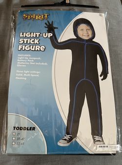 Light Up Stick Figure Costume