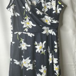 KILIG Women's Casual V Neck Floral Sundresse  Size XL