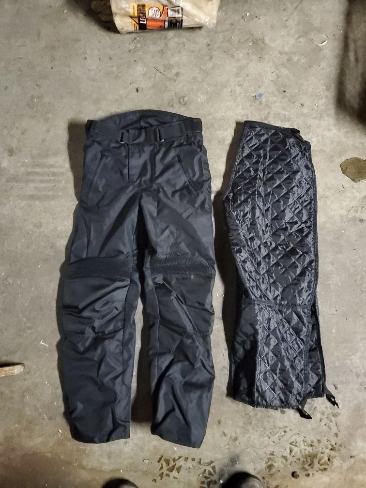 Motorcycle Trousers w/ lined insulation SM