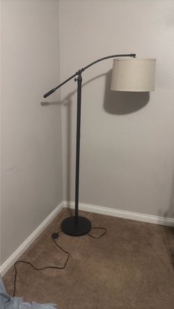 Arc Floor Lamp with Drum Shade