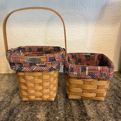 Two Vintage Longaberger Baskets