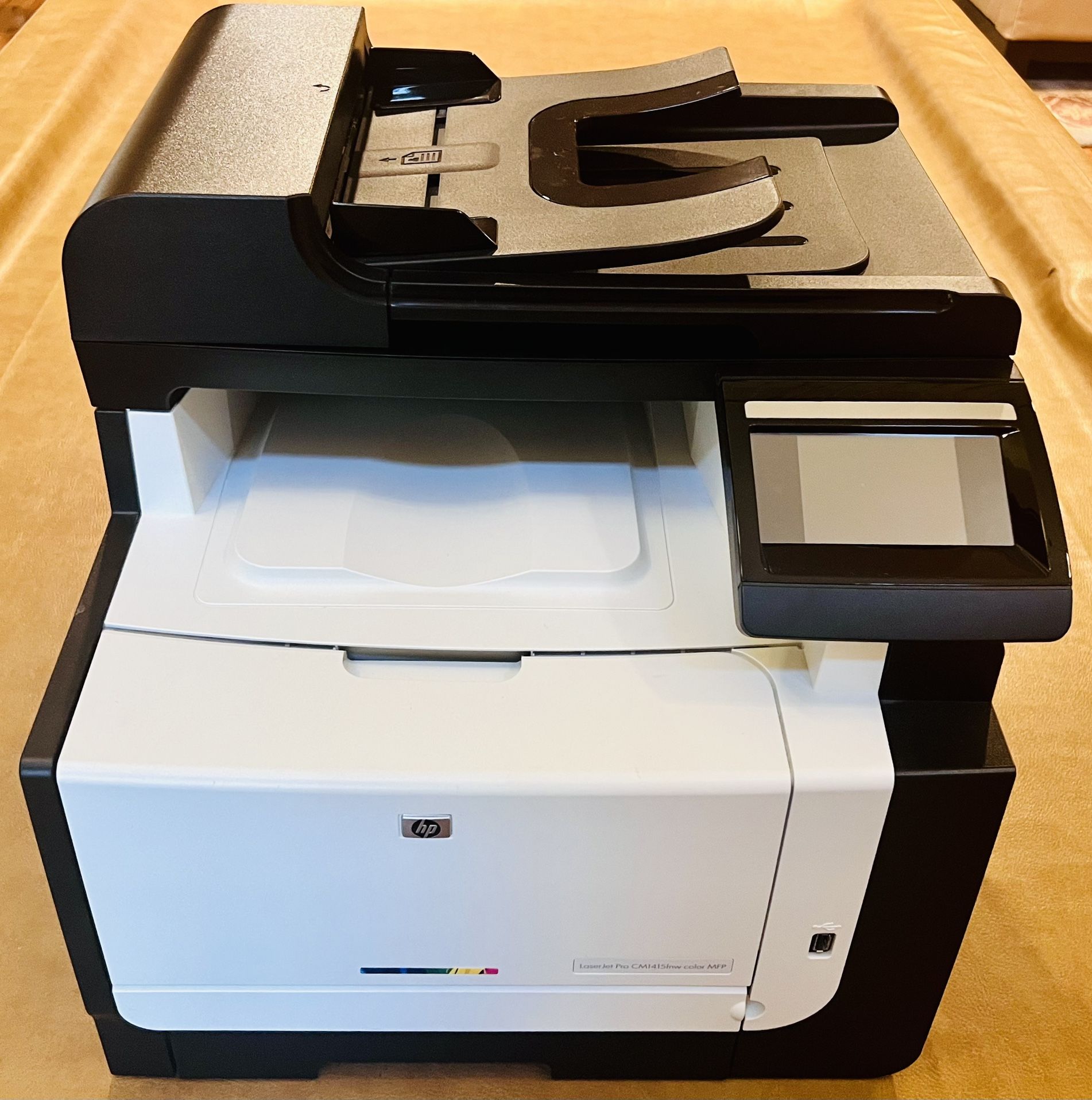 HP Laserjet CM1415fnw Color Laser Printer - Copier / Scanner / Fax - In Great Shape