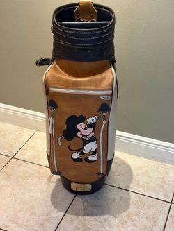 Vintage Belding Mickey Mouse Leather Golf Bag