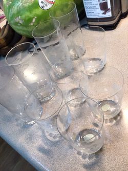 Vintage Rowland Ward Moser Safari Glassware Set - 8pc Hand-Cut Crystal Tumblers