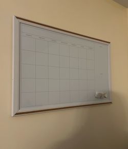 Large Dry Erase Monthly Wall Calendar Board