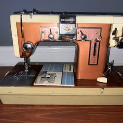 Vintage Kenmore Sewing Machine with Case & Manual - Tested!