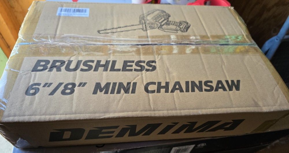 Mini Chainsaw for Mak 18V Battery, 8-Inch and 6-Inch 2-IN-1 Cordless Electric Chain saw with Brushless Motor and Auto-Oiler, 800W Hand Mini Chainsaw f