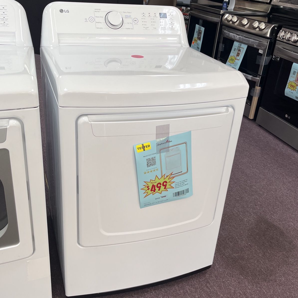 Dryer Lg New Open Box New And 1 Year Warranty 