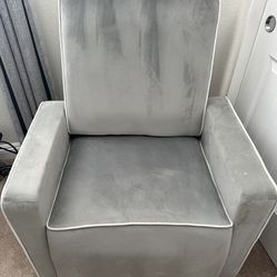 Gray Swivel And Rocking Chair