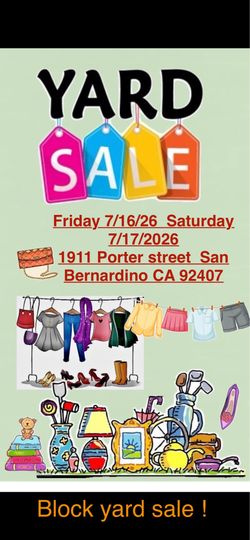 Yarda Venta de Todo -yard sale