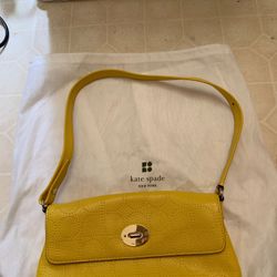 Kate Spade yellow leather purse