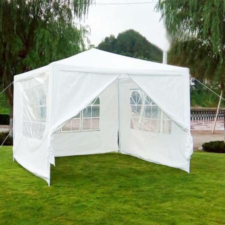 NEW 10' x 10' Outdoor Canopy Event Tent w/4 walls, fully enclosed