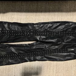 Faux Leather Black Pants 