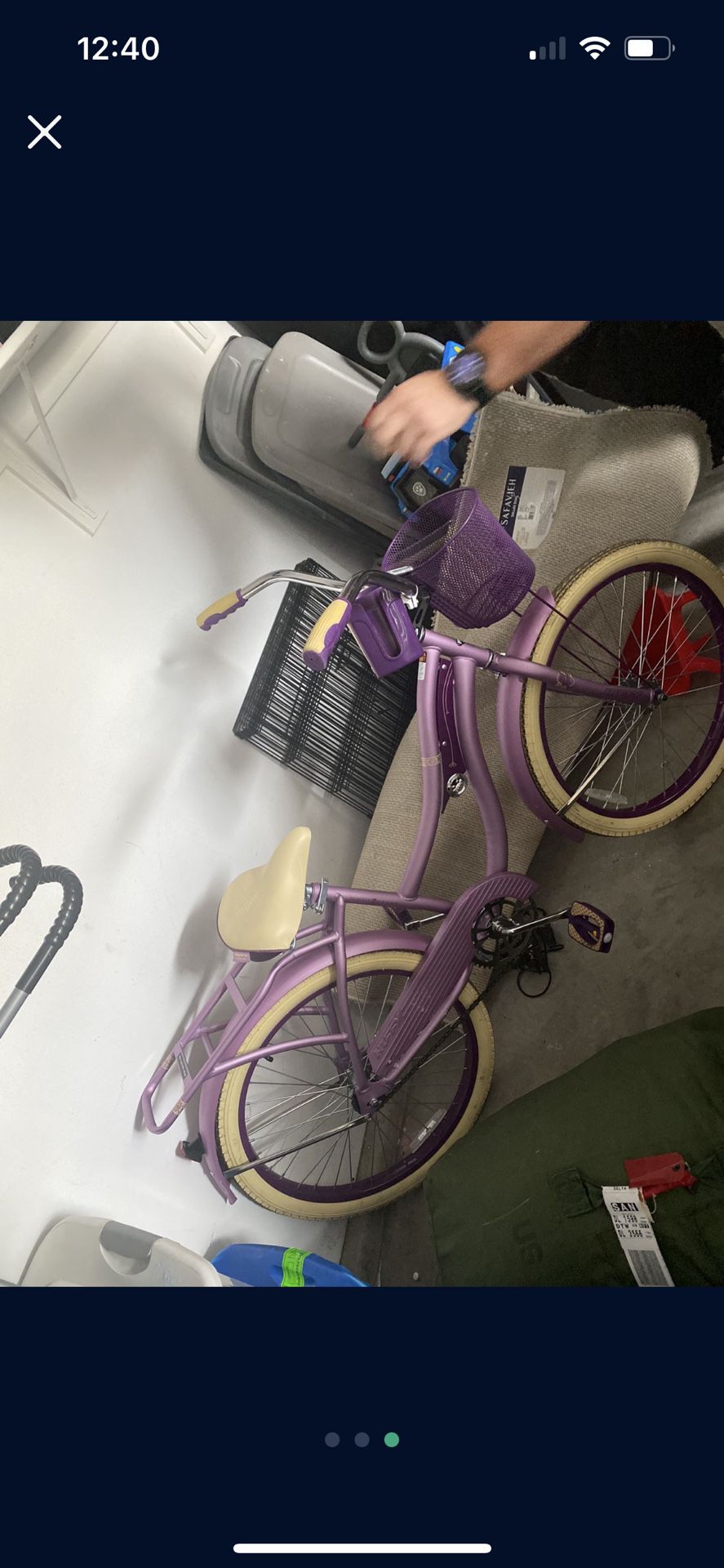 Huffy 24" Nel Lusso Girls' Cruiser Bike, Purple Satin
