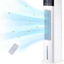 Evaporative Air Cooler, 30" Tower Fan that Blow Cold Air with Remote Control