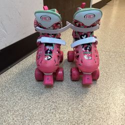 SULIFEEL Roller Skates for Girls with Light up Wheels and Colorful Ripple Sizes Adjustable Skates for Toddler Kids 