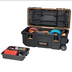 ✨️ RIDGID Pro Gear System Gen 2.0 Mobile Job 28 in Durable Rolling Tool Box With Telescopic Handle w6338