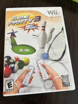 Game Party 3 (Nintendo Wii, 2009) Complete 