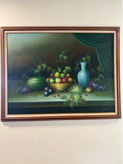 Oil paint on canvas